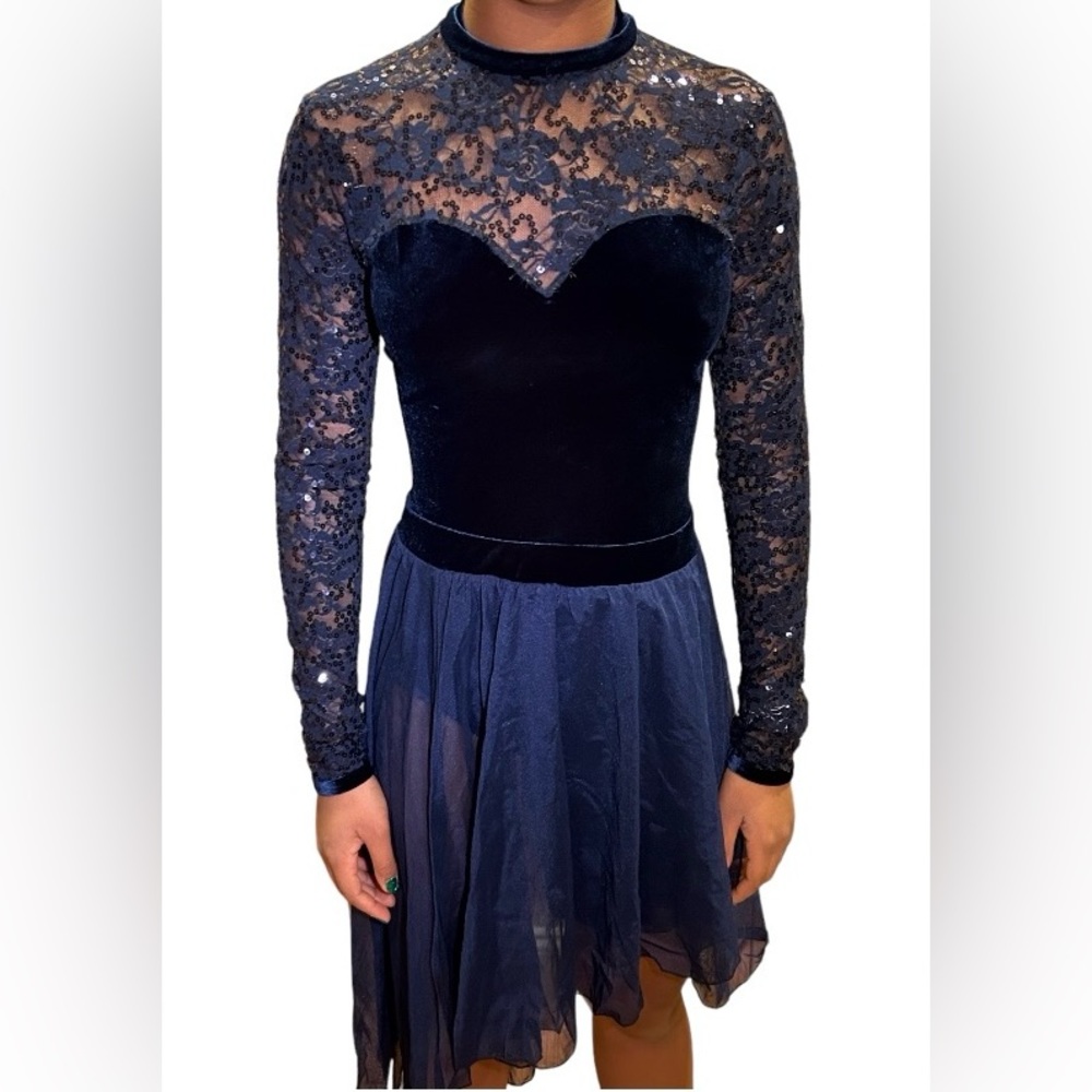 A Wish Come True Love Drought 2 Piece Blue Dance Costume Size Adult Medium